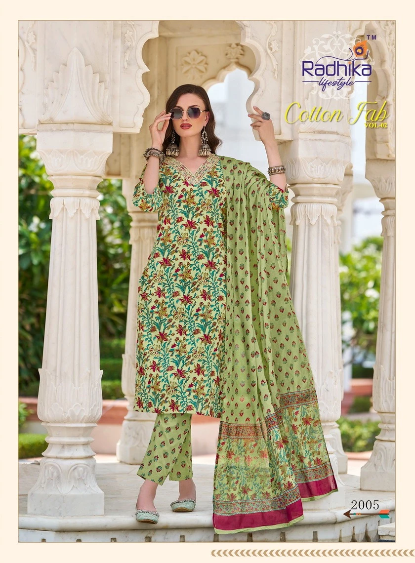 Radhika Lifestyle Cotton Fab Vol 2 Pure Heavy Cotton Print Wholesale Readymade Salwar Suit Catalog — Wholesale Salwar Suits, MPA wholesale from Surat - Gallery Image 5